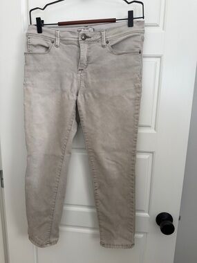 Free People Slim Jeans in Light Taupe/Grey